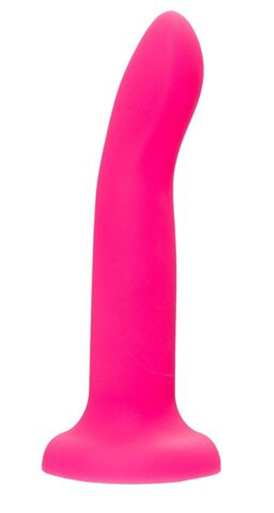 Розовый, светящийся в темноте фаллоимитатор Clint Glow - 20 см. (Цвет: розовый)