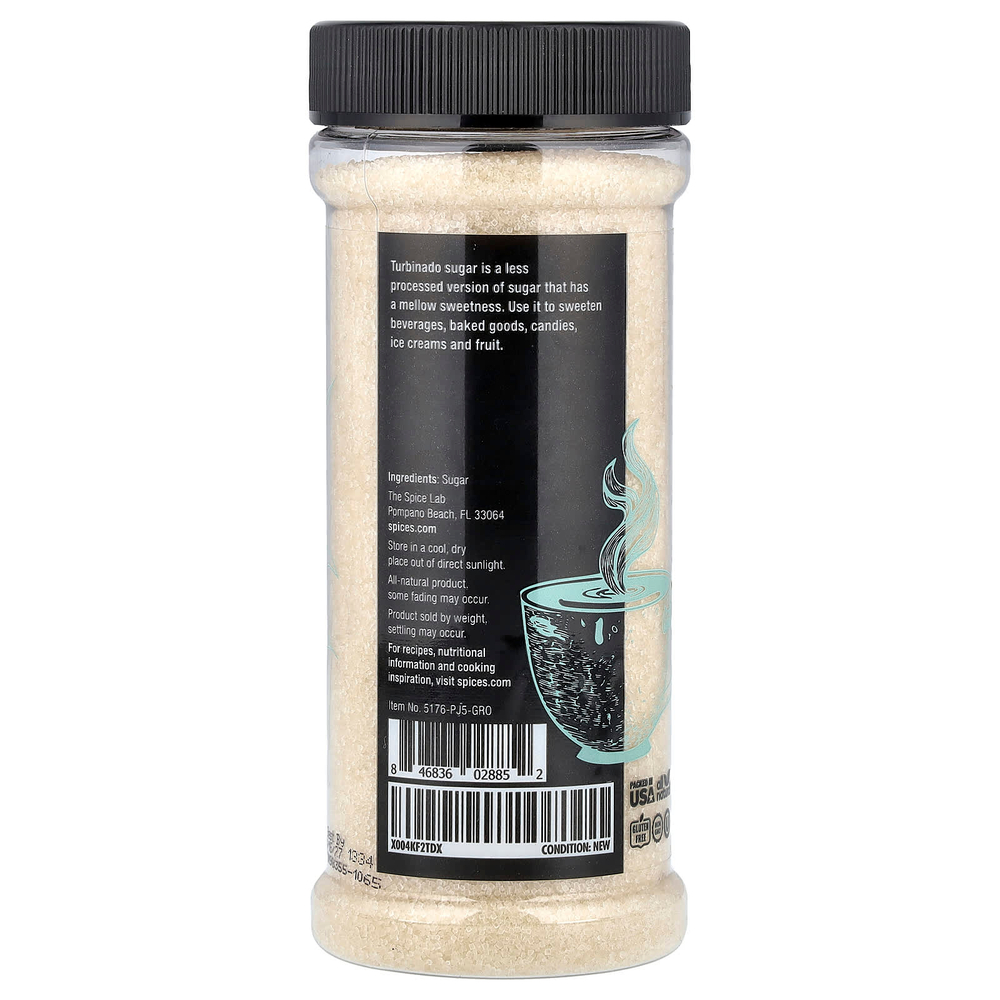 The Spice Lab, Сахар турбинадо, 348 г (12,3 унции)