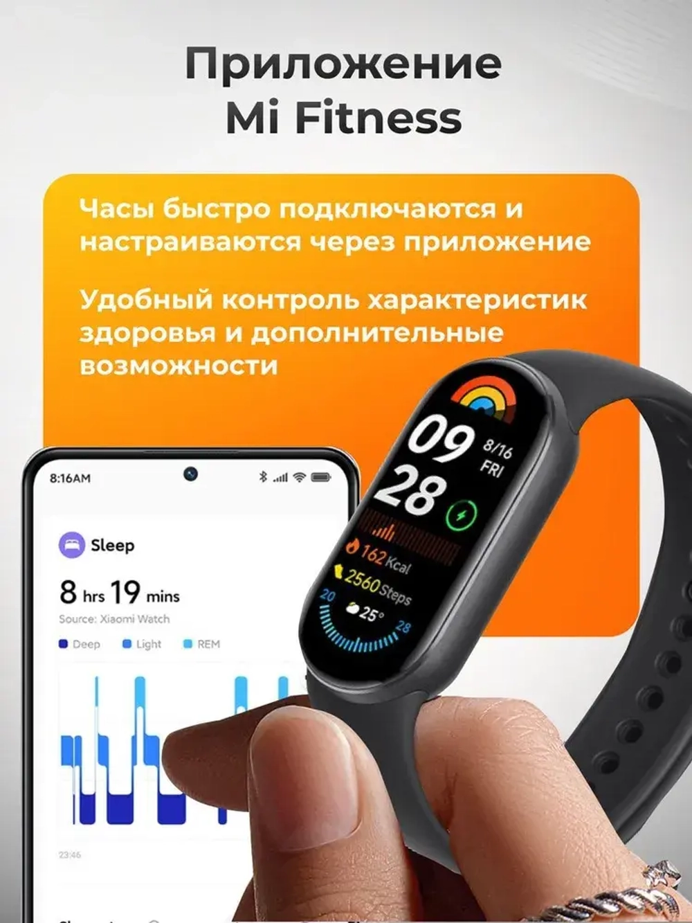 Фитнес-браслет Xiaomi Mi Band 9 Black