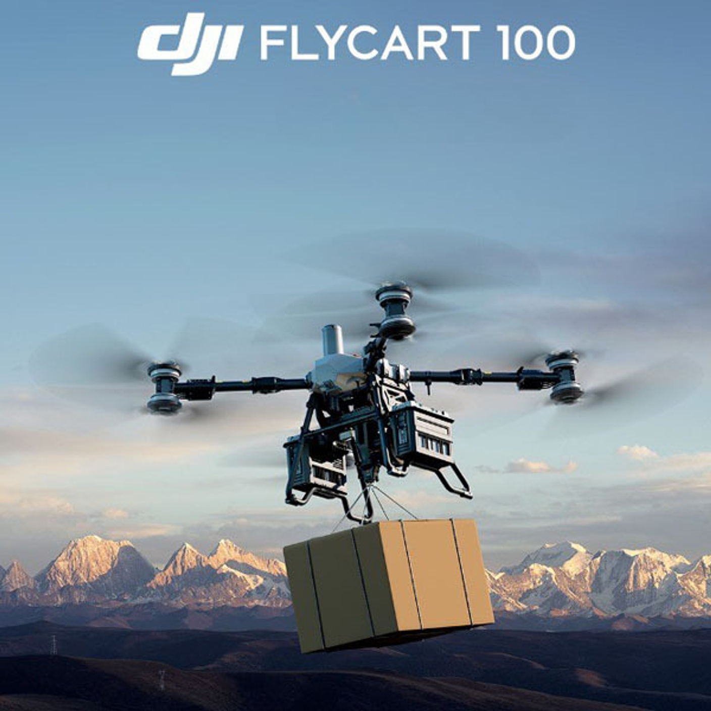 ParaGraf.ru | Грузовой дрон DJI FlyCart 100 с грузоподъемностью 80 кг
