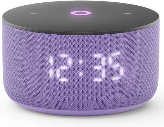Умная колонка Яндекс Мини 3 с часами, лиловый