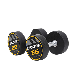 Комплект полиуретановых гантелей 10 пар от 2,5 до 25 кг Hasttings Digger HD51D4C-2,5-25