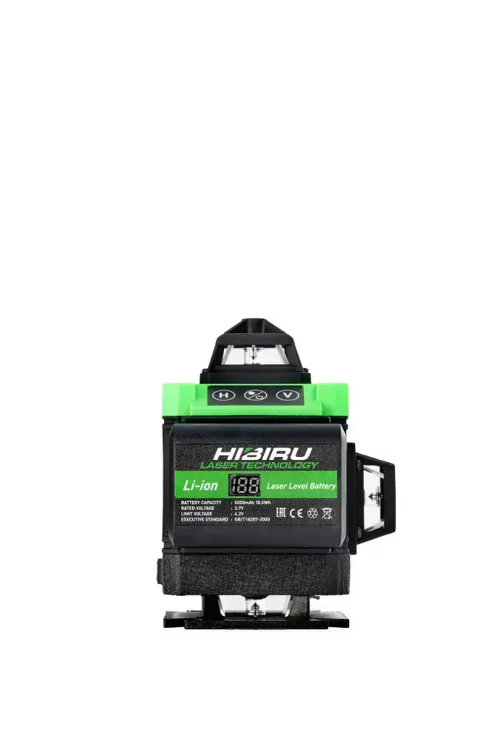 HIBIRU / Профессиональный лазерный уровень 4D со штативом и приемником зеленый луч Omnitronic PRO дальность 30м, 16 лучей 360 градусов, самовыравнивание, пульт, откалиброван, гарантия, полный комплект