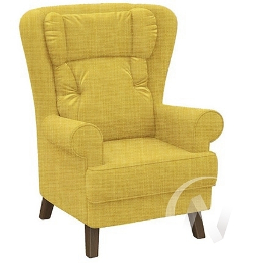 Кресло отдыха Комфорт-2 (орех лак/ORION MUSTARD)