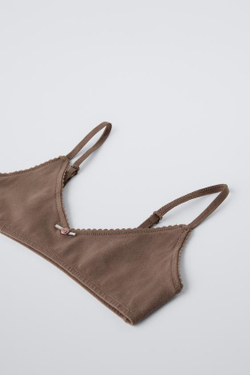 ZARA НАБОР ИЗ ТРЕХ ОДНОТОННЫХ ТОПОВ С ЦВЕТОЧНЫМ ПРИНТОМ, РАЗНОЦВЕТНЫЙ