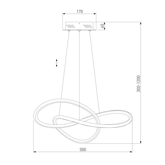 90312/1 / светильник подвесной / черный