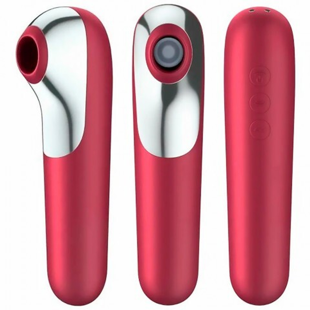 Вакуумно-волновой стимулятор клитора Satisfyer Dual Love pink