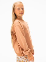 Свитшот с бахромой Mjölk Camel, уценка