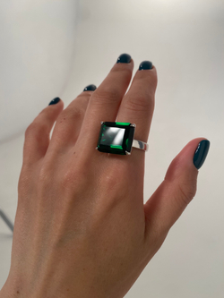 Кольцо Square Emerald