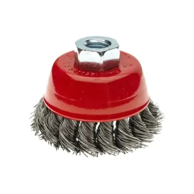 Набор щеток металлических для УШМ 75мм 2шт, стальная