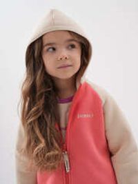 Толстовка Колор блок "Коралл" утепленная