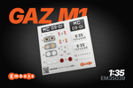 GAZ M1 Details set for Zvezda 3634 1/35 (3D decal)