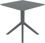 Стол пластиковый Siesta Contract Sky Table 70, темно-серый
