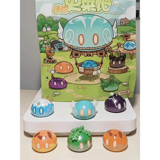 Фигурка слайм в ассортименте Genshin Impact 5 шт 6972826761844 / по мотивам игры "Геншин Импакт", Слайм 5 шт