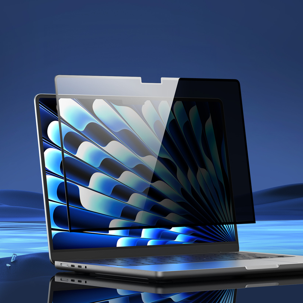 Защитная пленка анти-шпион для экрана ноутбука MacBook Pro 16 (2019, 2021, 2023, 2024) от от Dux Ducis, серия Leno Series Privacy Film