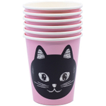 Стаканы бумажные «Котики», 250 мл, 6 шт