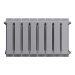 Радиатор биметаллический Royal Thermo PianoForte 300 Silver Satin 8 секций