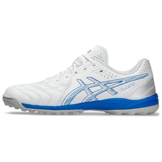 Asics Calcetto - Бутбольные ботинки Низкие Белые и сине-мужские