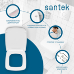 Унитаз подвесной Santek Нео, стандарт-дюропласт, микролифт 1WH302423