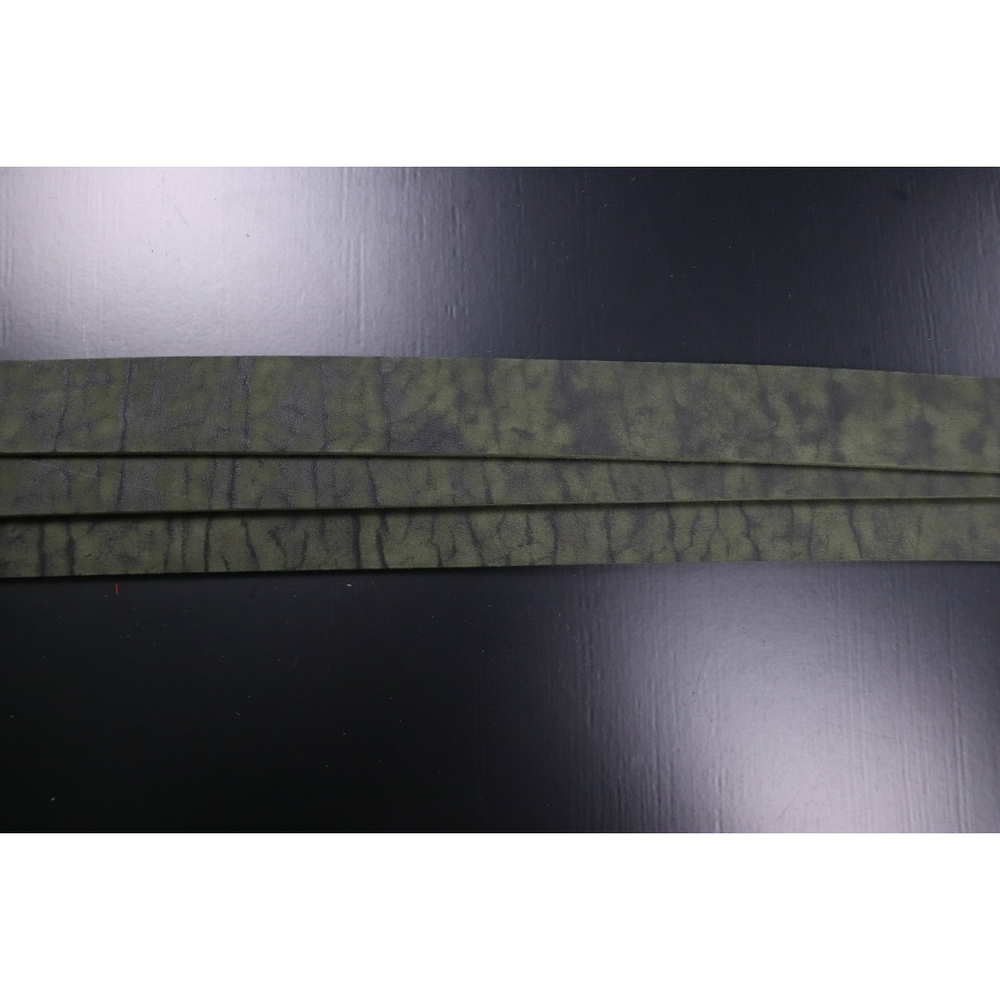 Ременная заготовка зеленая лофт гладкая