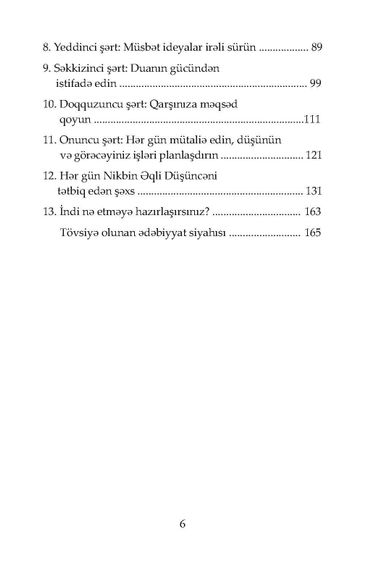 Nikbin düşüncənin açarı