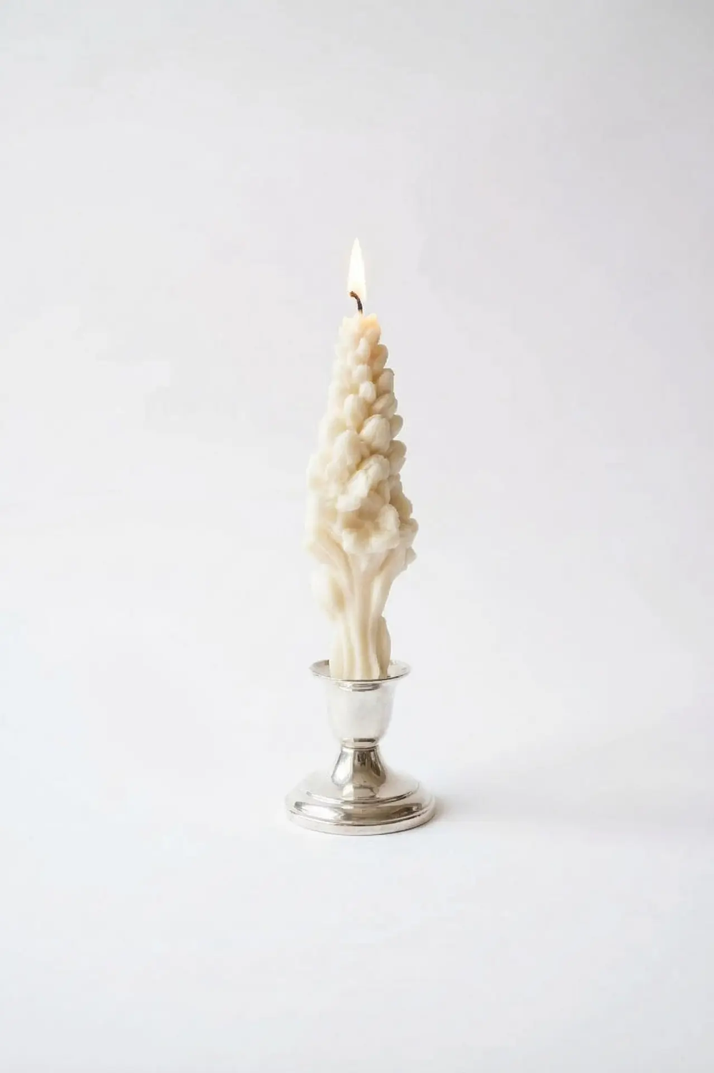 Свеча "Цветок Большой" белого цвета