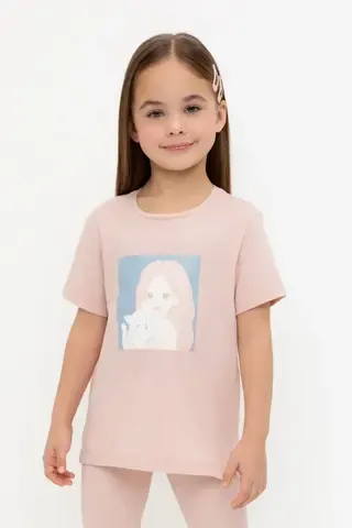 фуфайка  для девочки  КР 302726/дымчатая роза к557