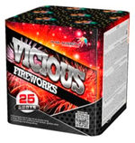 Батарея салютов "VICIOUS FIREWORKS"  25 залпов * 1.5"