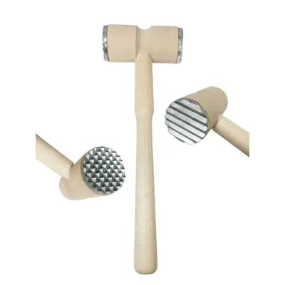 Молоток для отбивания мяса металл/дерево 30*10*4,5см, Береза/алюм.