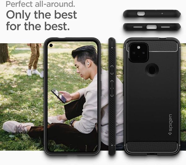 Чехол Spigen Rugged Armor для Google Pixel 5a 5G (2021) - Matte Black