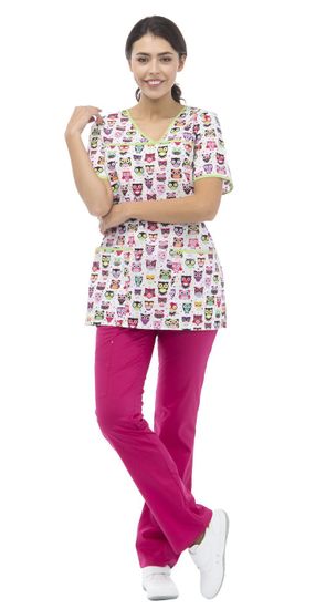 Блуза женская "Совушки" LF2112