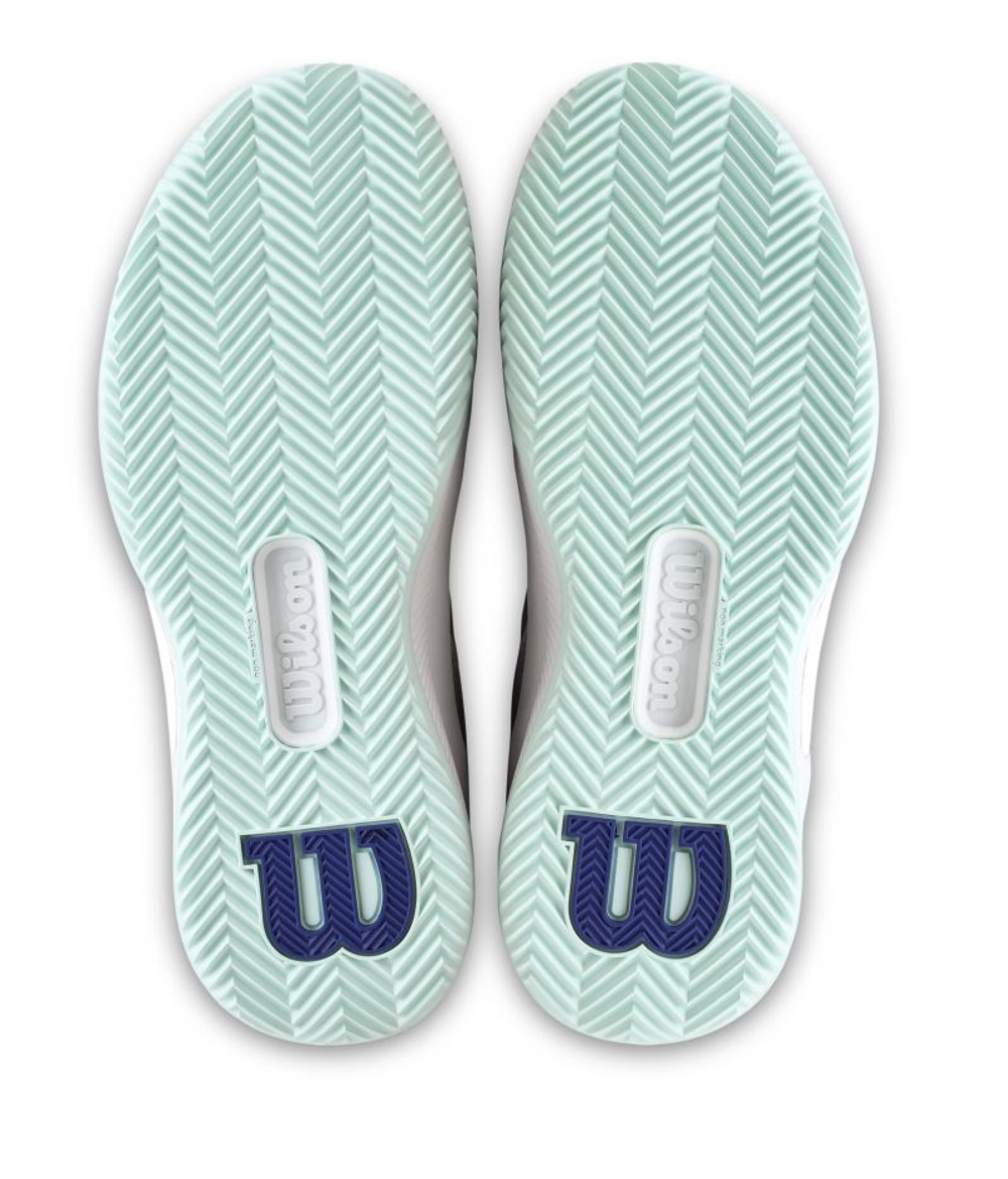 Женские теннисные кроссовки Wilson Intrigue Pro Clay - white/bay/skipper blue