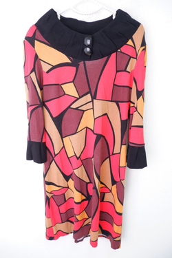 Платье с принтом 48 размер