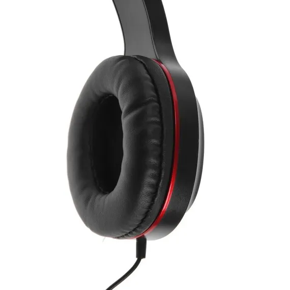 Комплект наушников Hoco W24, проводные, полноразмерные + вакуумные, проводные, красные