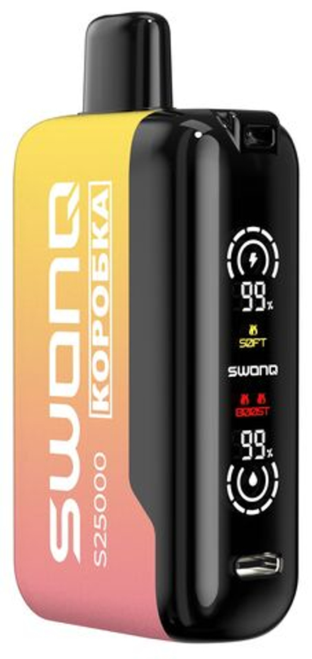 Swonq x Коробка S25000 Strawberry apple banana - клубника-яблоко-банан 25000 затяжек 20мг (2%)