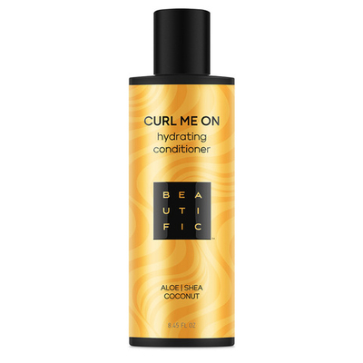 BEAUTIFIC CURL ME ON Увлажняющий бальзам для кудрявых и волнистых волос, 250 мл