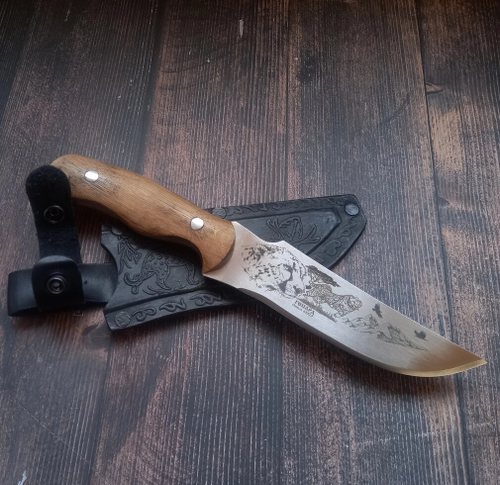 Кованый нож Гепард с ножнами, Кизляр