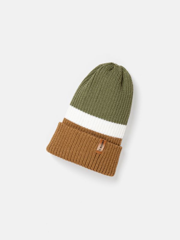 Шапка тыква из смесовой шерсти однослойная Колор блок 