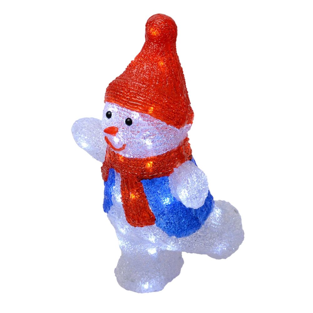 ULD-M2234-040-STA WHITE IP20 SNOWMAN-2 Фигура светодиодная Снеговик-2. 30x35см. 40 светодиодов. Белый свет. Провод прозрачный. TM Uniel