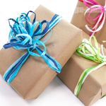 Лента (0,5 см*10 м) Рафия, Голубой микс, 36 шт.