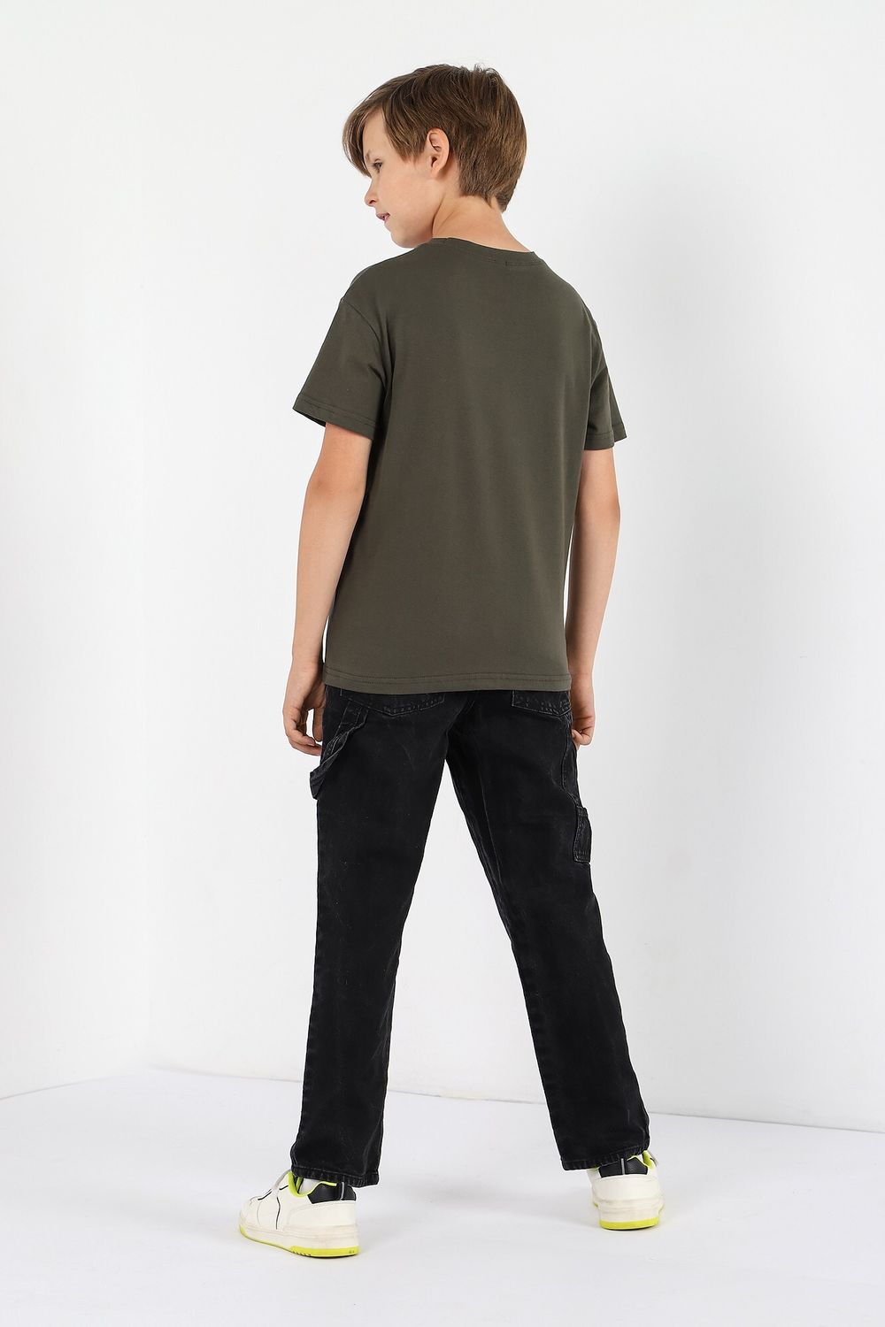 Фуфайка (футболка) для мальчика Кэш-2 Виотекс ХАКИ