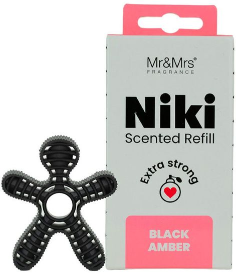 Черная амбра, сменный блок ароматизатора для автомобиля NIKI, Mr&Mrs Fragrance