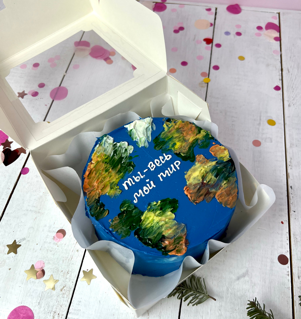 Бенто торт для любого повода  «Ты – весь мой мир»