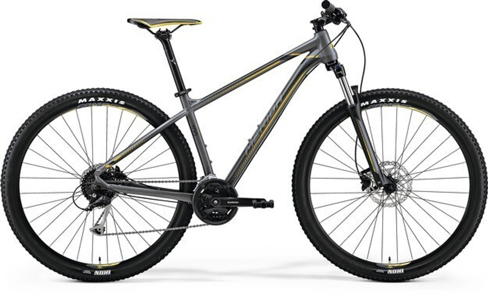 Велосипед Merida Big. Nine 100  (2018) Рама: XL (20) MattGrey/Yellow/DarkGrey
