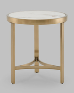 Журнальный столик Адриана 50*50 см светлая керамика