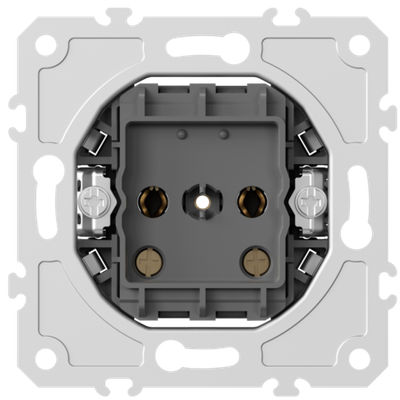 Механизм розетки без заземления 16А 250В~ на винтах, серия DB