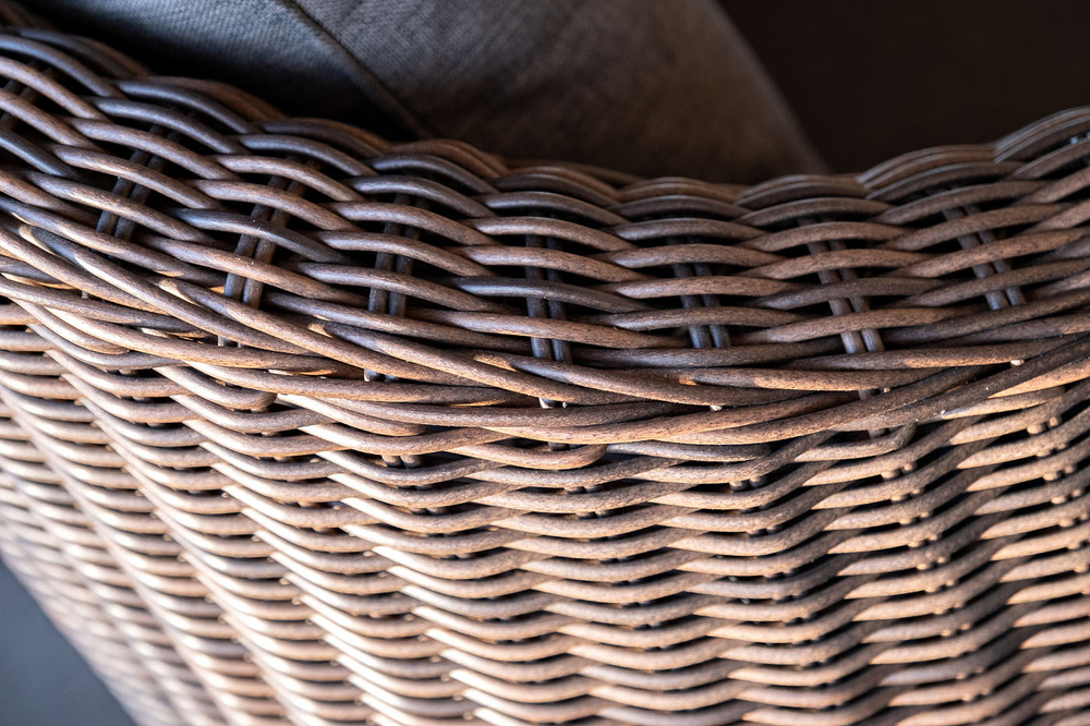 "Кон Панна" кресло из искусственного ротанга, цвет коричневый