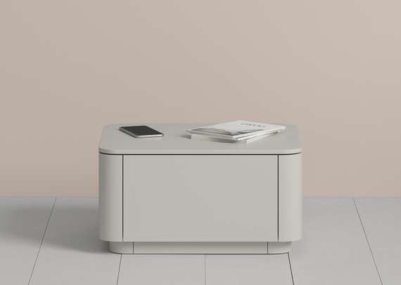 Тумба прикроватная Tammi 1 ящик (серо-бежевый)