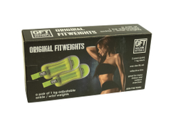 Комплект утяжелителей весом 1 кг (пара) ярко-зеленые