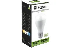 Лампа светодиодная Feron LB-100 220V A65 Е27 25W 4000K груша 42554